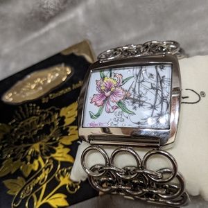 Ed Hardy Flower watch new with box
